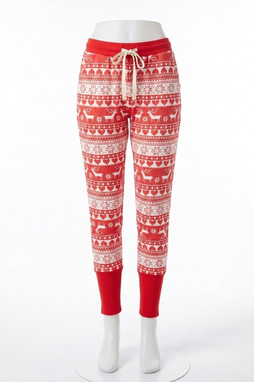 NEW AMPERSAND AVE triple stretch jogger pants in reindeer games